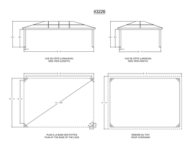 Gazebo Penguin Venice Gazebo with Nettings and Privacy Curtains Gazebo Gazebo Penguin 