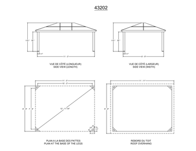 Gazebo Penguin Venice Gazebo with Nettings and Privacy Curtains Gazebo Gazebo Penguin 