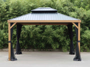 Image of Gazebo Penguin Yosemite 10x12 Aluminum Gazebo with Wood Finish Gazebo Gazebo Penguin 