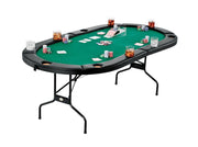 Image of GLD Fat Cat 10 Player Texas Hold'Em Poker  Foldable Table - The Better Backyard