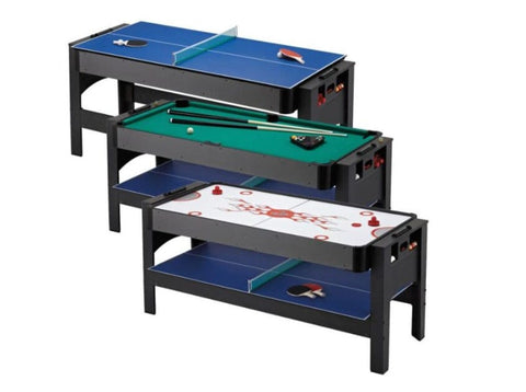 Image of GLD Fat Cat 3 In 1 Flip Pool, Ping Pong, Air Hockey Table Game Table GLD 