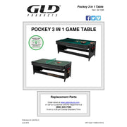 Image of GLD Fat Cat 3 In 1 Original  Game Table - The Better Backyard