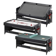 Image of GLD Fat Cat Original 3 In 1 7' Pockey Multi-Game Table - Grey Game Table GLD 