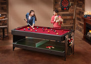 Image of GLD Fat Cat Original 3 In 1 7' Pockey Multi-Game Table - Red Game Table GLD 
