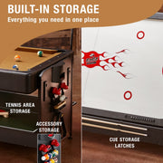Image of GLD Fat Cat Original 3 In 1 7' Pockey Multi-Game Table - Tan Game Table GLD 