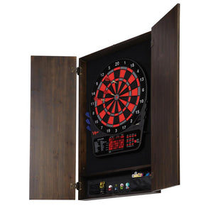 GLD Viper Metropolitan Espresso Soft Tip Cabinet Dartboard - The Better Backyard