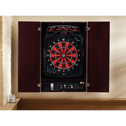 Image of GLD Viper Metropolitan Mahogany Soft Tip Cabinet Dartboard - The Better Backyard