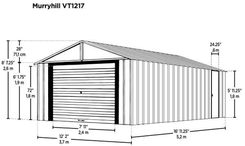 Murryhill 12x17 Garage - The Better Backyard