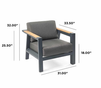OGC Darien Teak Chat Chairs Outdoor Furniture Outdoor Greatroom Company 