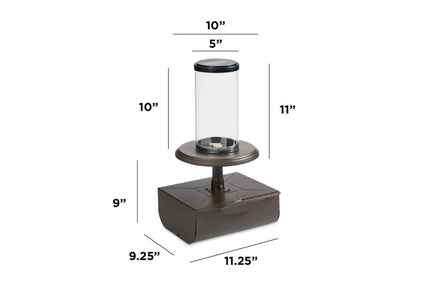 OGC Intrigue Tabletop Outdoor Lantern Fire Pit Outdoor Greatroom Company 
