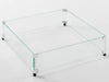 OGR 24" X 24" Square Tempered Glass Wind Guard Accessories Outdoor Greatroom Company 