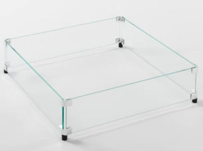 OGR 24" X 24" Square Tempered Glass Wind Guard Accessories Outdoor Greatroom Company 
