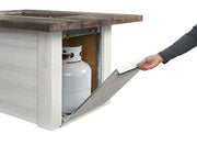 Image of Outdoor Alcott Rectangular Gas Fire Pit Table - The Better Backyard