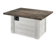 Image of Outdoor Alcott Rectangular Gas Fire Pit Table - The Better Backyard