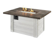 Image of Outdoor Alcott Rectangular Gas Fire Pit Table - The Better Backyard