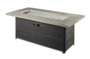 Image of Outdoor Cedar Ridge Linear Gas Fire Pit Table - The Better Backyard