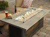 Outdoor Cedar Ridge Linear Gas Fire Pit Table - The Better Backyard