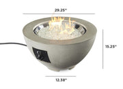 Image of Outdoor Cove 30", 20" and 12" Gas Fire Pit Bowl - The Better Backyard