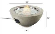 Image of Outdoor Cove 30", 20" and 12" Gas Fire Pit Bowl - The Better Backyard