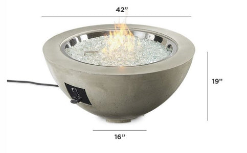 Outdoor Cove 30", 20" and 12" Gas Fire Pit Bowl - The Better Backyard