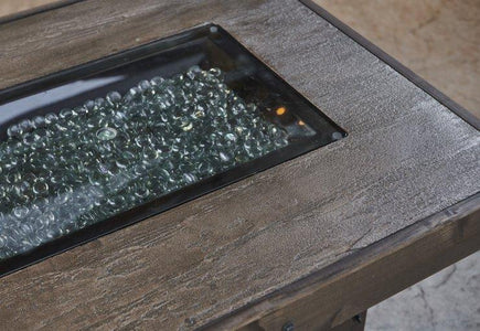 Outdoor Denali Brew Linear Gas Fire Pit Table Fire Pit Outdoor Greatroom Company 
