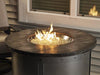 Outdoor  Edison Round Gas Fire Pit Table - The Better Backyard