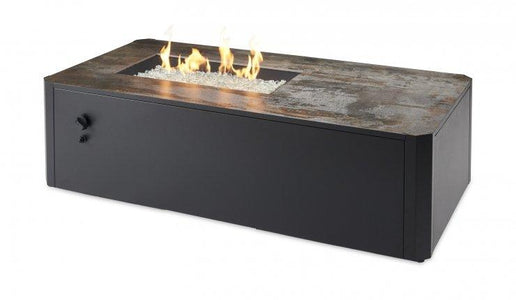 Outdoor Kinney Rectangular Gas Fire Pit Table Fire Pit Outdoor Greatroom Company 