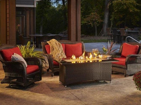 Outdoor Montego Linear Gas Fire Pit Table Fire Pit Outdoor Greatroom Company 