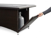 Image of Outdoor Montego Linear Gas Fire Pit Table - The Better Backyard