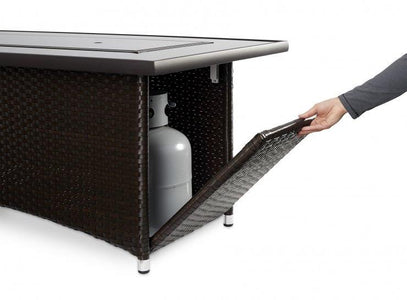 Outdoor Montego Linear Gas Fire Pit Table - The Better Backyard