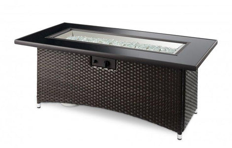 Outdoor Montego Linear Gas Fire Pit Table - The Better Backyard