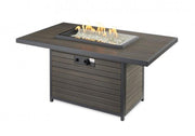 Image of Outdoor Rectangular Gas Fire Pit Table - The Better Backyard