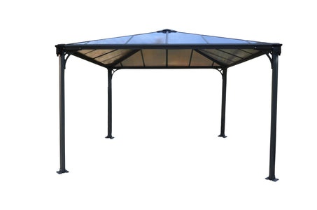 Palermo 3600 Gazebo 12' x 12' Gray/Bronze - The Better Backyard
