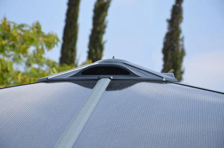 Palermo 3600 Gazebo 12' x 12' Gray/Bronze - The Better Backyard