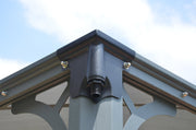 Image of Palermo 3600 Gazebo 12' x 12' Gray/Bronze - The Better Backyard