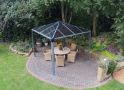 Image of Palram 10x10 ft. Grey Patio Garden Gazebo - The Better Backyard