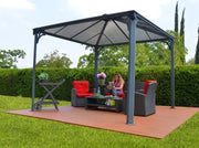 Image of Palram 10x10 ft. Grey Patio Garden Gazebo - The Better Backyard