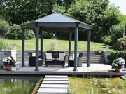 Image of Palram 11 x 14 Ft Roma Aluminum Garden Patio Gazebo - The Better Backyard