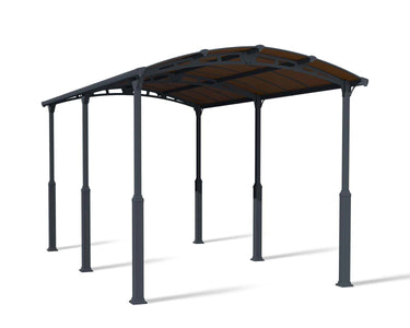 Palram-Canopia | Alpine 12 ft. RV Carport Kit - Grey Structure & Twin Wall Panels Carport Palram - Canopia 12x21 