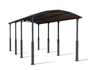 Image of Palram-Canopia | Alpine 12 ft. RV Carport Kit - Grey Structure & Twin Wall Panels Carport Palram - Canopia 12x28 