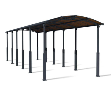 Palram-Canopia | Alpine 12 ft. RV Carport Kit - Grey Structure & Twin Wall Panels Carport Palram - Canopia 12x42 