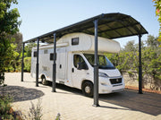 Image of Palram-Canopia | Alpine 12 ft. RV Carport Kit - Grey Structure & Twin Wall Panels Carport Palram - Canopia 