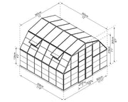 Image of Palram - Canopia | Americana 12' x 12' Greenhouse Greenhouses Palram - Canopia 