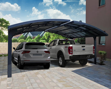 Palram-Canopia | Arizona Wave Double Carport Arch-Style Carport Palram - Canopia 