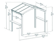 Image of Palram - Canopia | Austin 6x8 BBQ Grill Gazebo Gazebo Palram - Canopia 