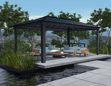 Palram - Canopia | Dallas Gazebo - Grey Gazebo Palram - Canopia 