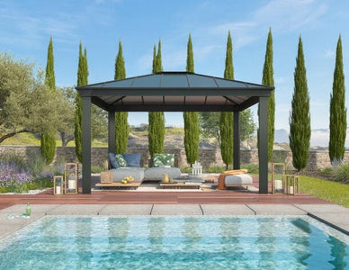 Palram - Canopia | Dallas Gazebo - Grey Gazebo Palram - Canopia 