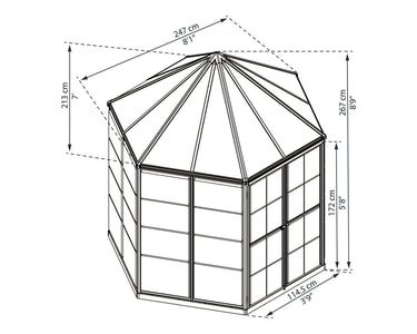 Palram - Canopia | Oasis Hex Greenhouse Greenhouses Palram - Canopia 