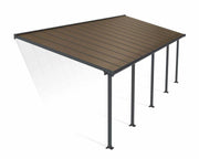 Image of Palram - Canopia | Olympia Patio Cover Palram - Canopia 10x28 Grey 