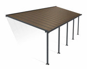 Image of Palram - Canopia | Olympia Patio Cover Palram - Canopia 10x30 Grey 
